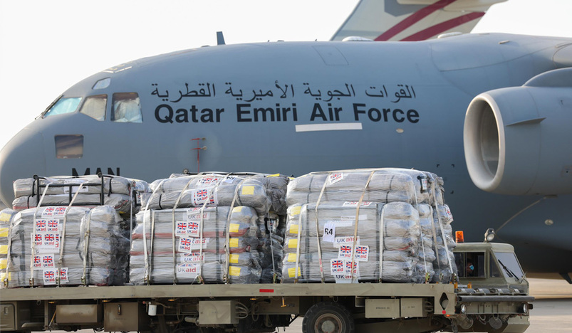 Humanitarian aid shipment 